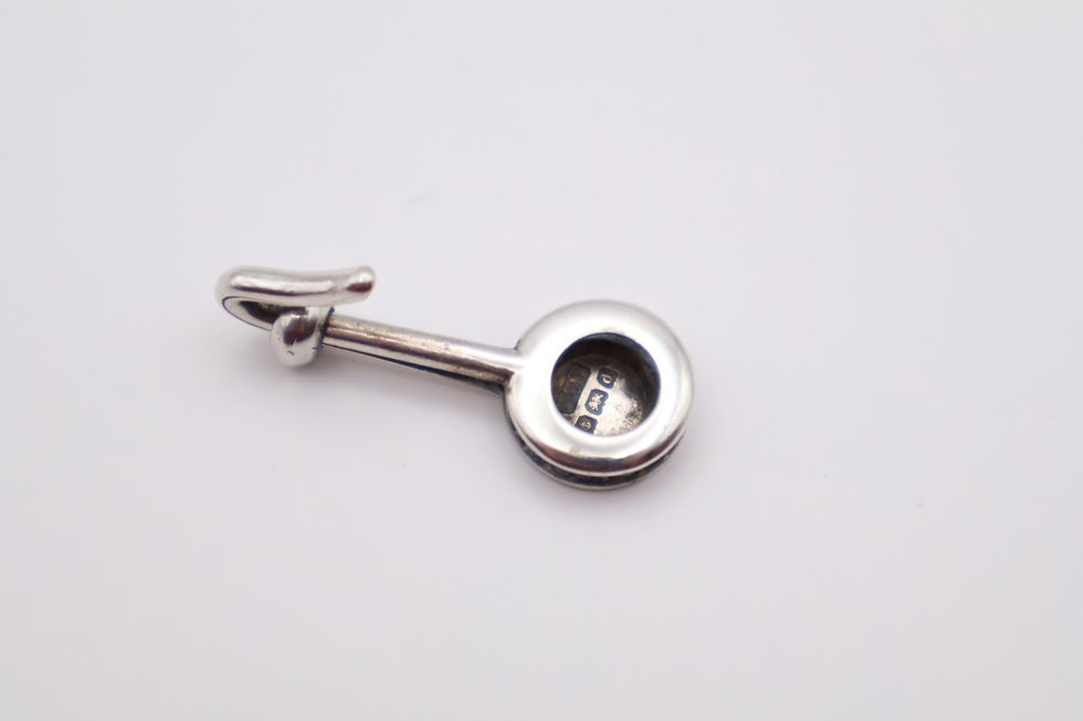 Thumbnail: Antique Sterling Silver Napkin Clip Hallmarked Birmingham 1903