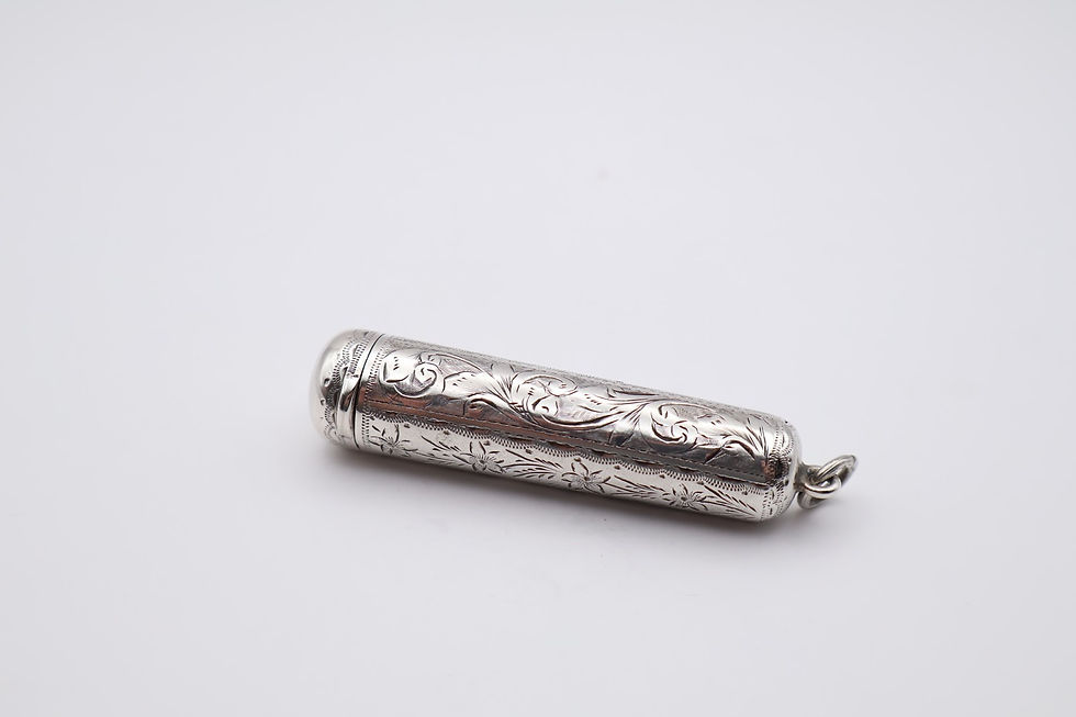 Thumbnail: Antique Sterling Silver Cheroot Holder Hallmarked Birmingham 1899