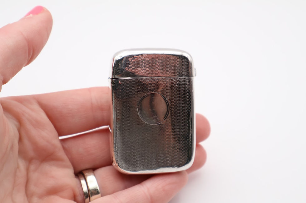 Thumbnail: Antique Sterling Silver Vesta Case Hallmarked Birmingham 1892