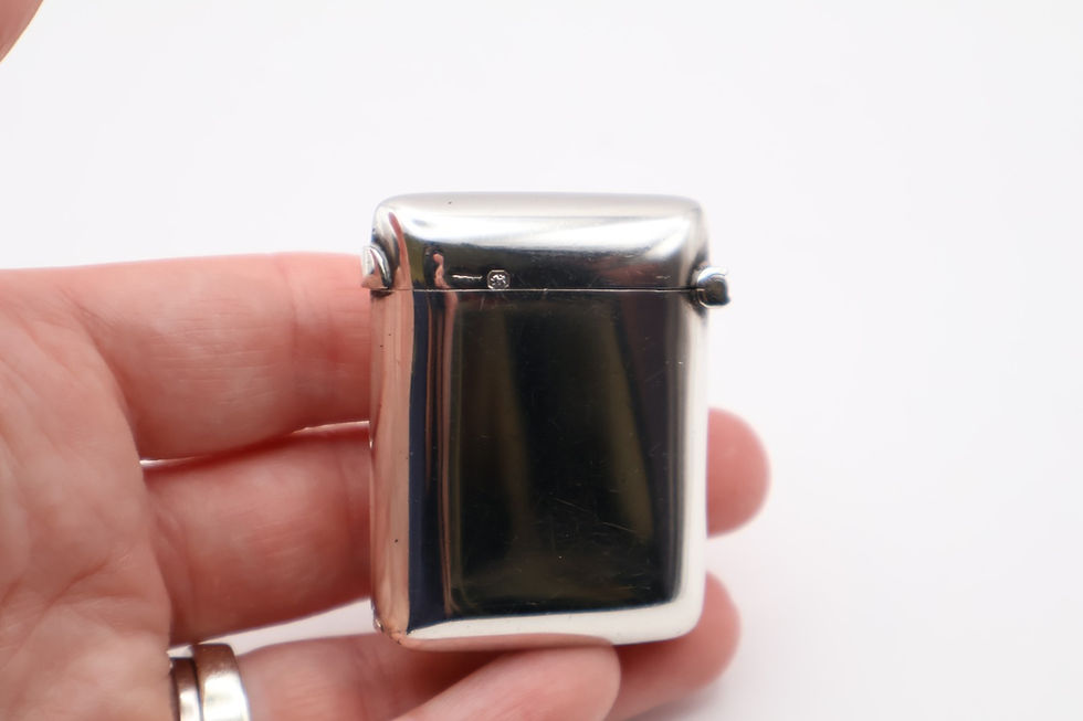 Thumbnail: Antique Sterling Silver Charley's Aunt Vesta Case Hallmarked Sheffield 1897