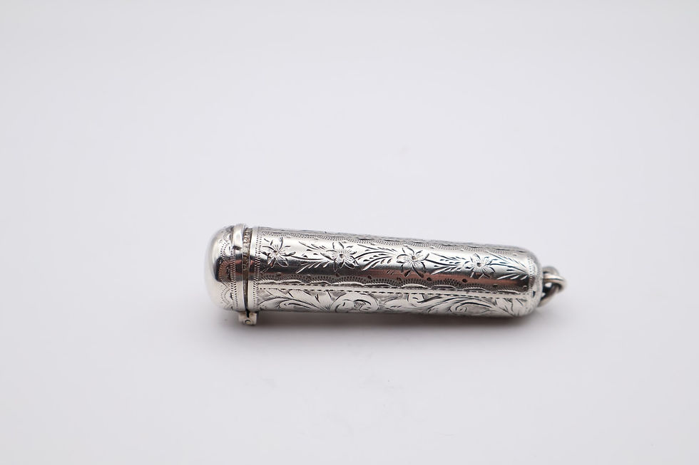 Thumbnail: Antique Sterling Silver Cheroot Holder Hallmarked Birmingham 1899