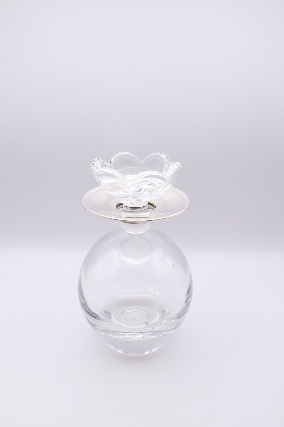 Thumbnail: Lovely Contemporary Silver Mounted Glass Scent Bottle Hallmarked Birmingham 2007