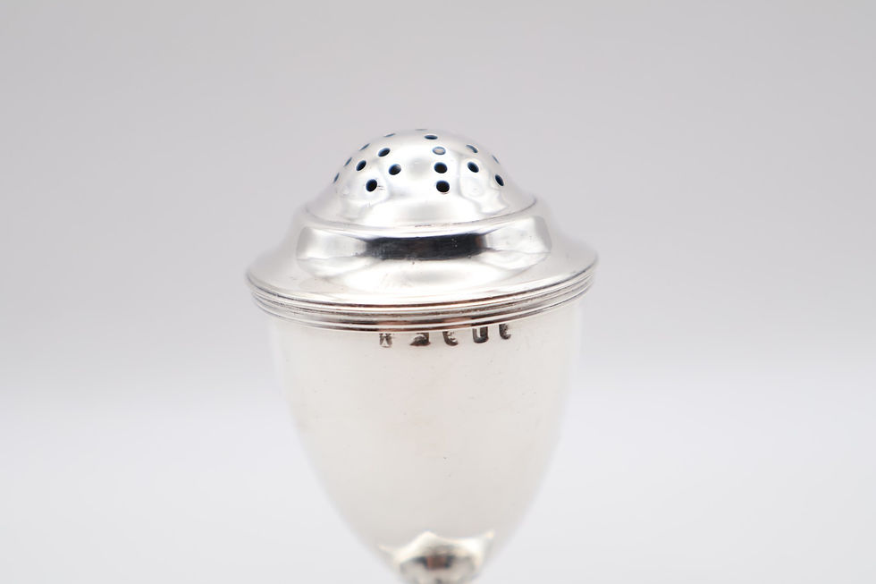 Thumbnail: Antique Georgian Sterling Silver Pepper Pounce Pot Hallmarked London 1794
