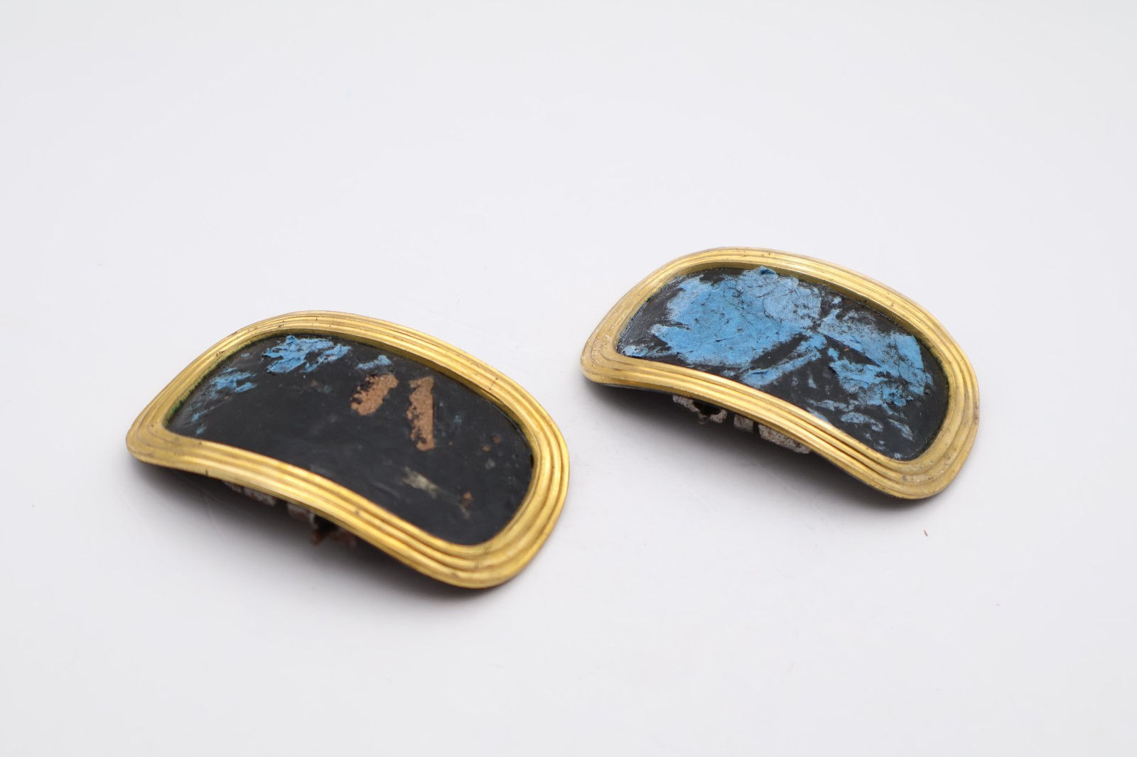 Antique Georgian Gilt Metal Shoe Buckles