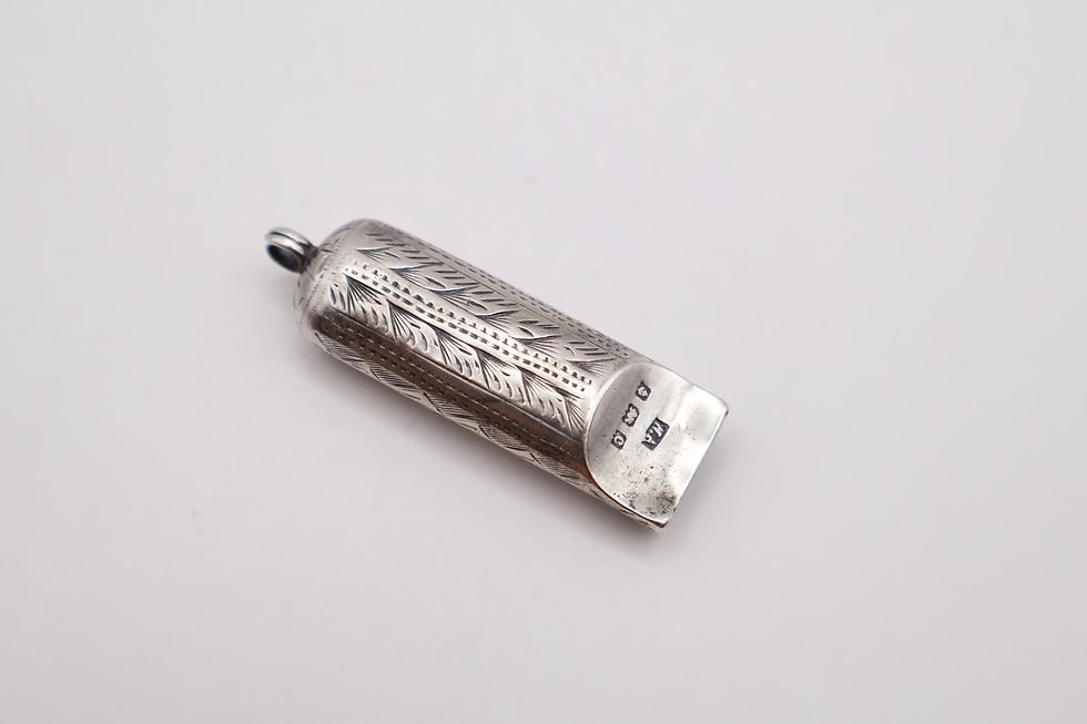 Thumbnail: Antique Sterling Silver Whistle Hallmarked Birmingham 1903