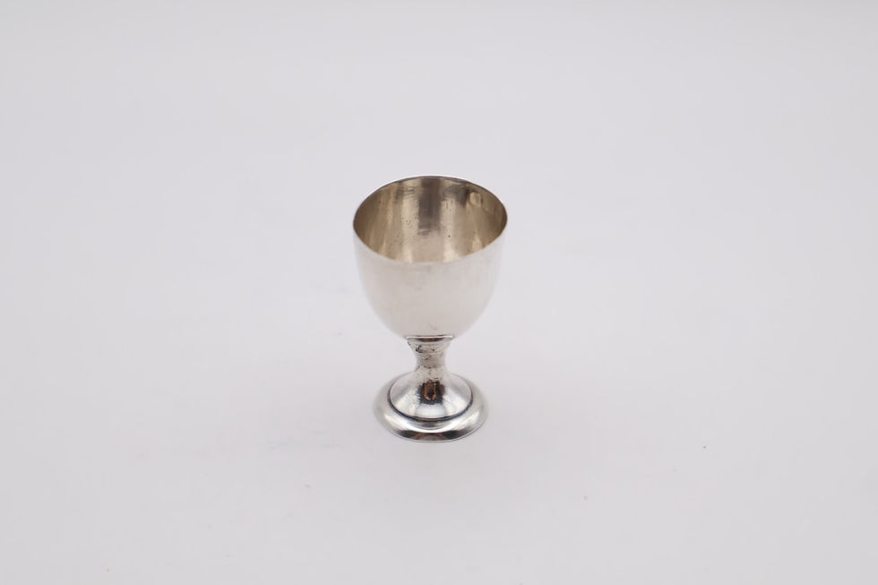 Thumbnail: Antique Sterling Silver Miniature Goblet Cup Hallmarked Birmingham