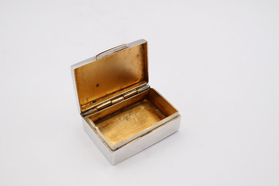 Thumbnail: Quality Vintage Solid Silver Box