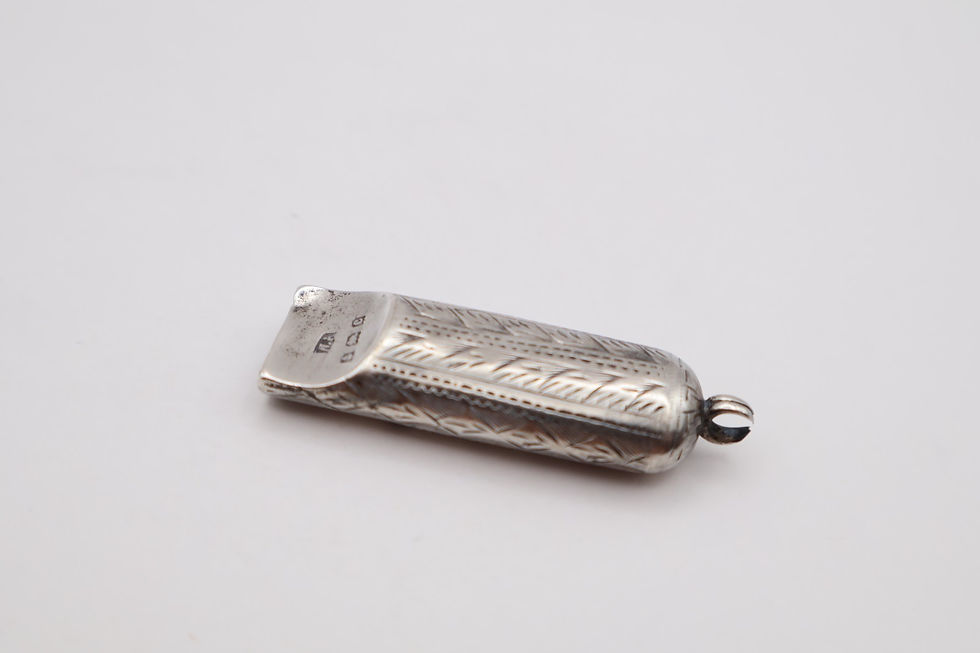 Thumbnail: Antique Sterling Silver Whistle Hallmarked Birmingham 1903