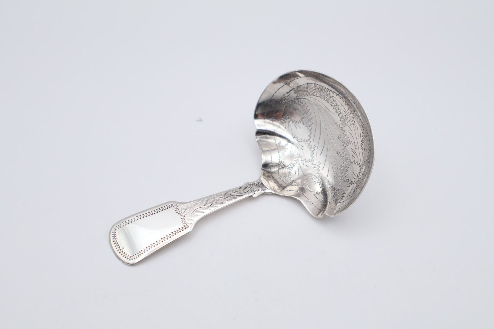 Lovely Antique Victorian Sterling Silver Caddy Spoon Hallmarked Birmingham 1863