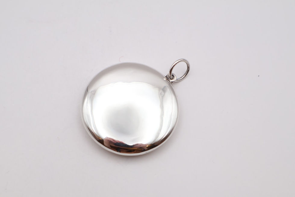 Thumbnail: Antique Sterling Silver Mini Compact Hallmarked Birmingham 1919