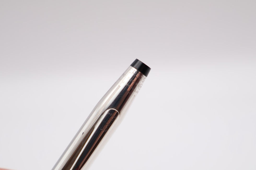 Thumbnail: Vintage Sterling Silver Cross Fountain Pen Stamped 925 with 14kt nib
