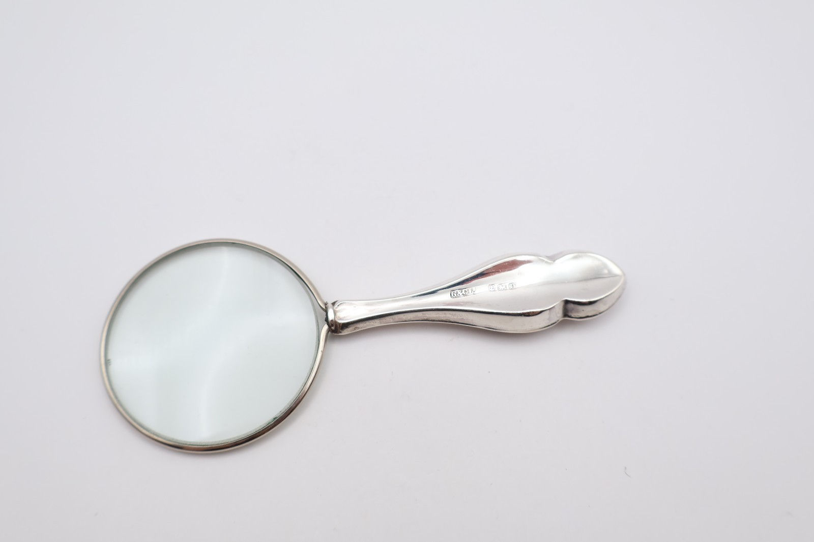 Antique Sterling Silver Handled Magnifying Glass Hallmarked Birmingham 1928