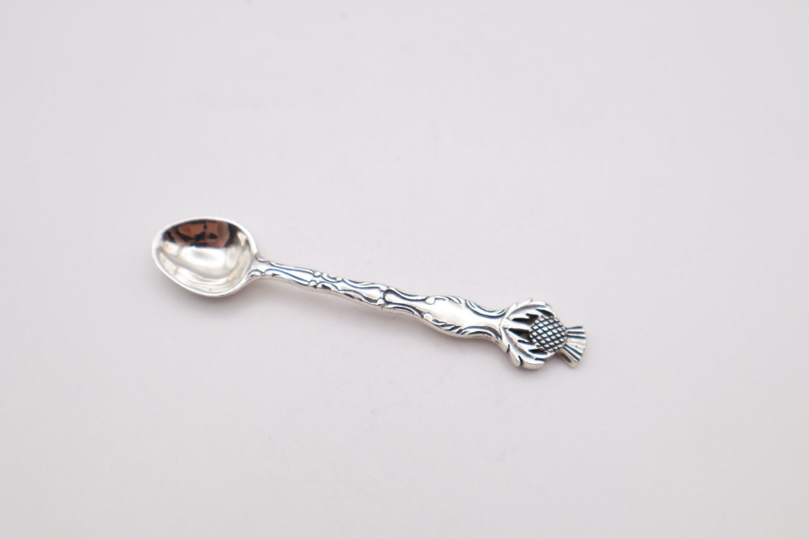 Vintage Sterling Silver Salt Spoon Stamped Sterling