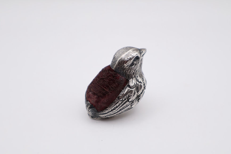 Thumbnail: Lovely Antique Silver Sampson Mordan Chick Pin Cushion Hallmarked Sheffield 1905