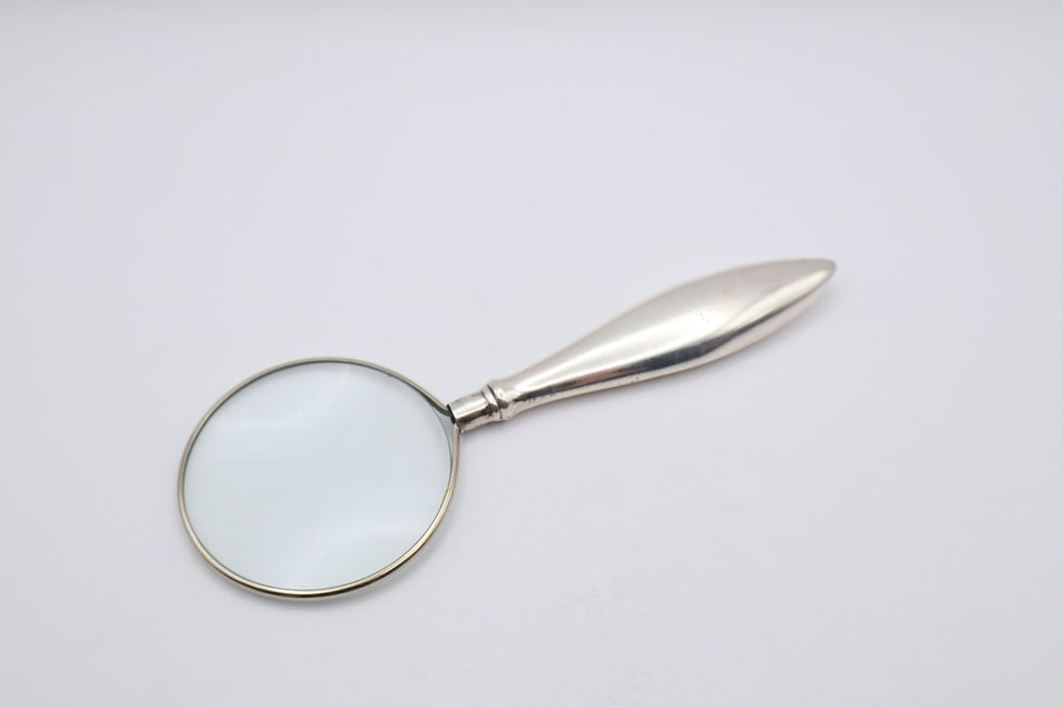 Thumbnail: Antique Silver Handled Magnifying Glass