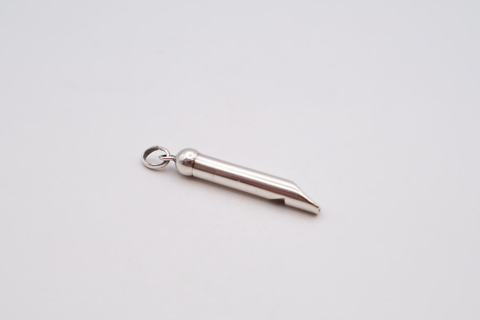 Thumbnail: Vintage Sterling Silver Miniature Whistle