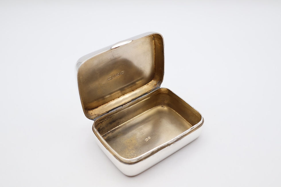 Thumbnail: Antique Sterling Silver Vesta Snuff Box Hallmarked Birmingham 1889