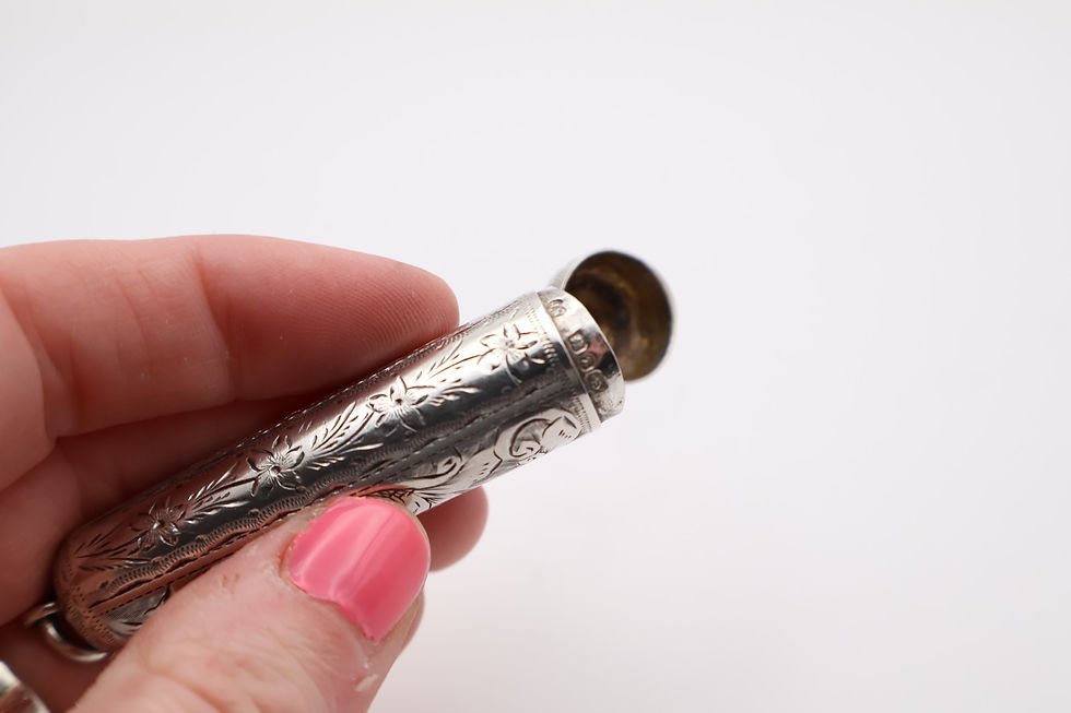 Thumbnail: Antique Sterling Silver Cheroot Holder Hallmarked Birmingham 1899