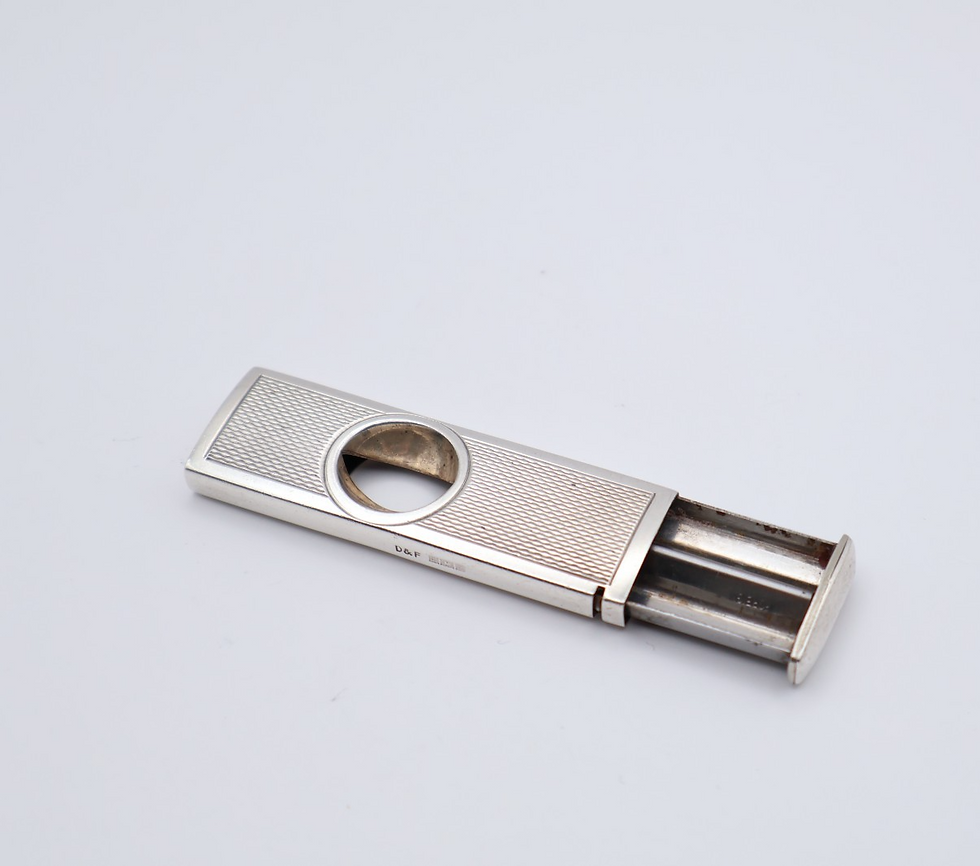 Vintage Sterling Silver Cigar Cutter Hallmarked Birmingham 1972