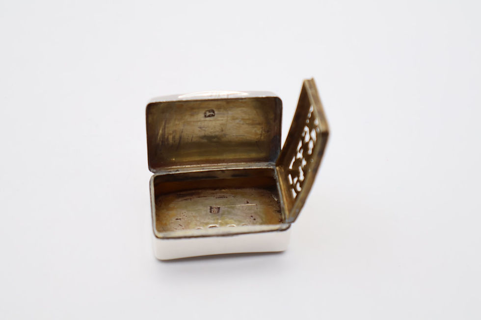 Thumbnail: Quality Antique Georgian Silver Vinaigrette Hallmarked London 1802