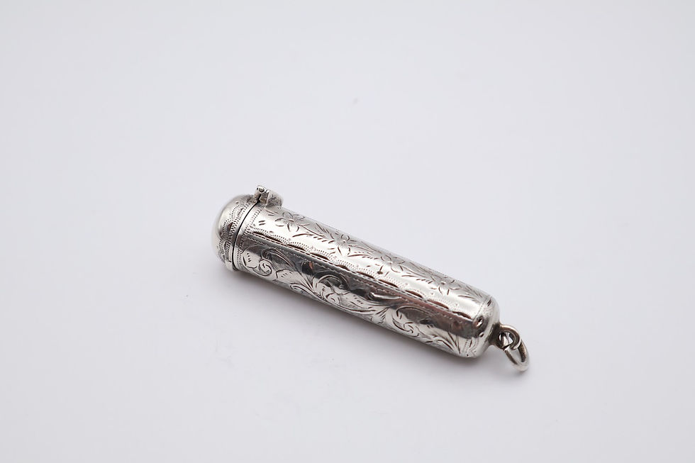 Thumbnail: Antique Sterling Silver Cheroot Holder Hallmarked Birmingham 1899