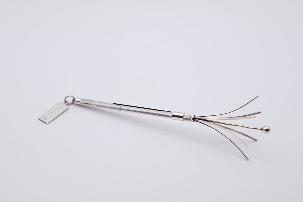 Thumbnail: Vintage Silver Britvic Cocktail Swizzle Stick Hallmarked Birmingham 1986
