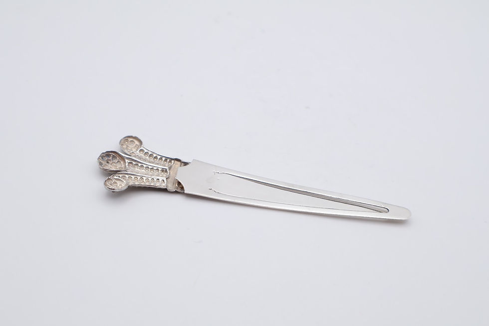Thumbnail: Vintage Sterling Silver Bookmark Stamped Sterling
