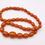 Thumbnail: Antique Amber Bead Necklace Composed of Graduated Oval Beads and Barrel Clasp