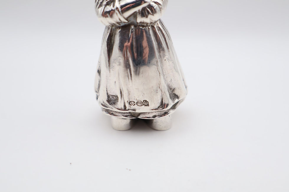 Thumbnail: Charming Antique Sterling Silver Novelty Pepper Hallmarked Import London 1910