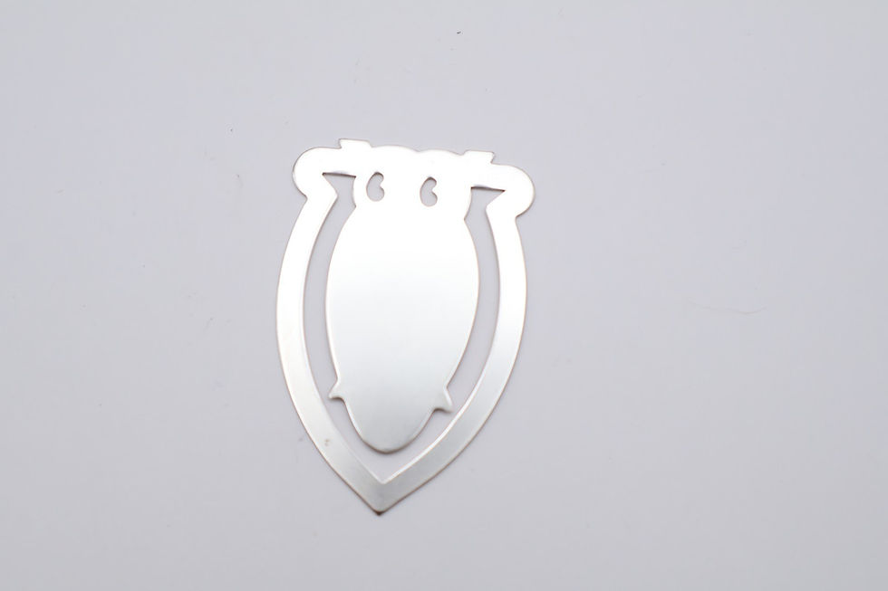 Thumbnail: Vintage Silver Plated Novelty Owl Bookmark