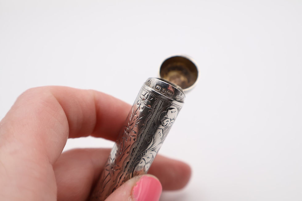 Thumbnail: Antique Sterling Silver Cheroot Holder Hallmarked Birmingham 1899