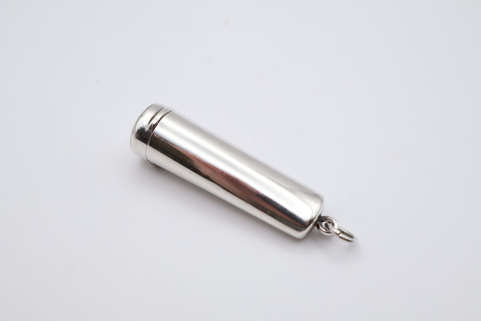 Thumbnail: Antique Sterling Silver Cheroot Holder Hallmarked Birmingham 1902