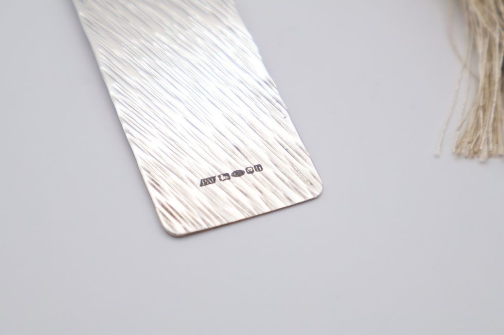 Thumbnail: Contemporary Sterling Silver Bookmark with Tassel Hallmarked London 2007