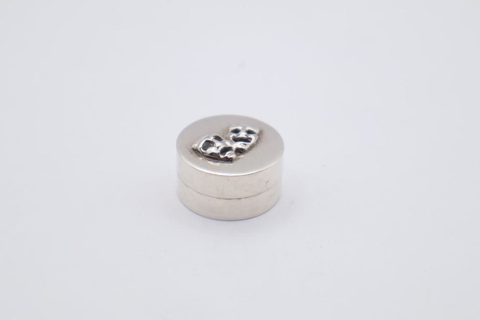 Thumbnail: Vintage Sterling Silver Pill Pot Hallmarked London 1988