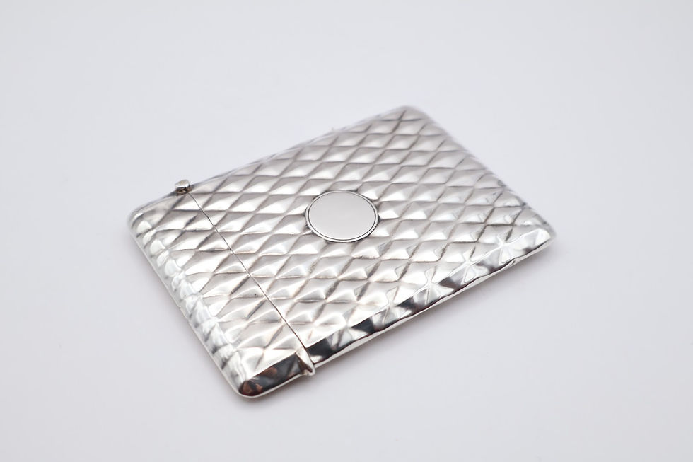 Thumbnail: Quality Antique Sterling Silver Card Case Hallmarked Birmingham 1904