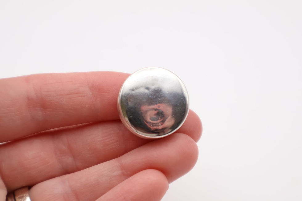 Thumbnail: Antique Sterling Silver Patch Box / Pill Pot Hallmarked Birmingham 1911