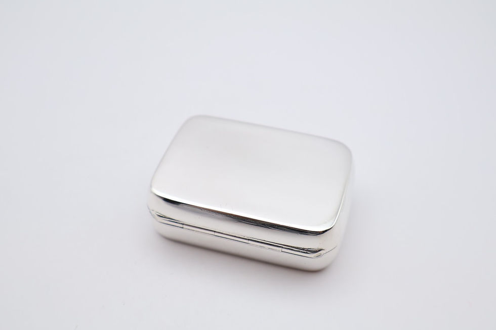 Thumbnail: Antique Sterling Silver Vesta Snuff Box Hallmarked Birmingham 1889