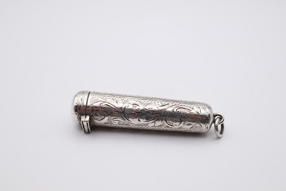 Thumbnail: Antique Sterling Silver Cheroot Holder Hallmarked Birmingham 1899