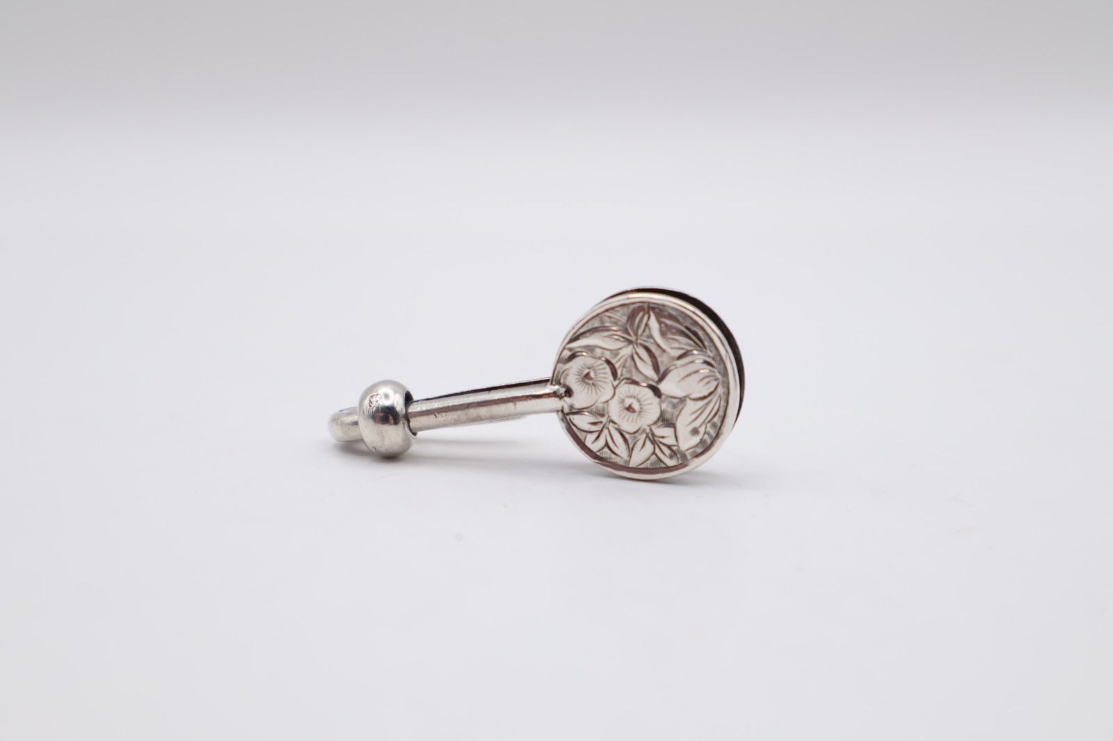 Antique Victorian Sterling Silver Napkin Clip Hallmarked Birmingham 1898