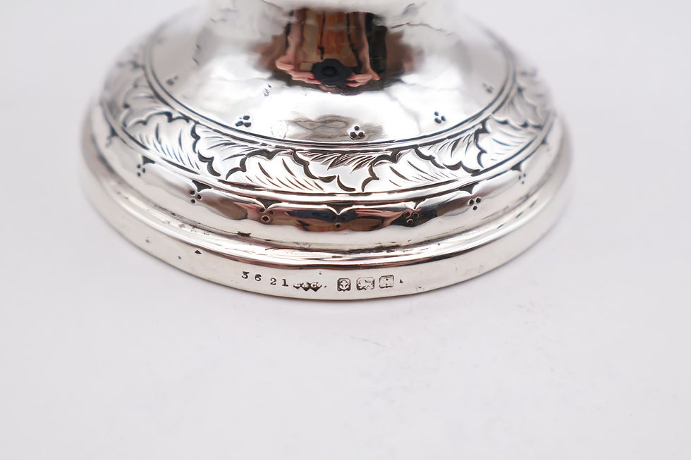 Thumbnail: Fabulous Antique Liberty & Co Silver Inkwell Hallmarked Birmingham 1922