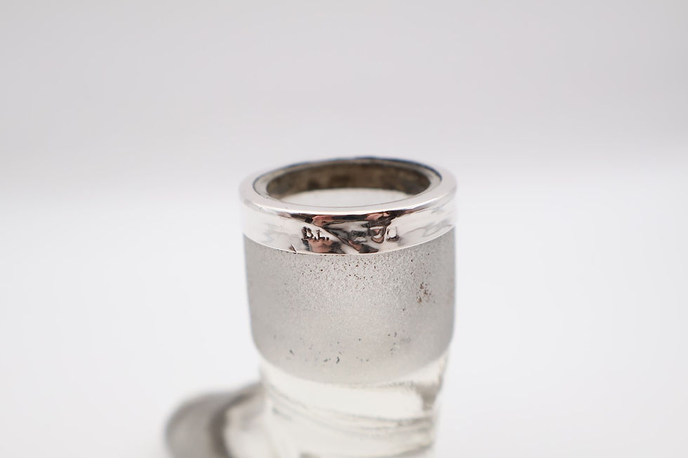 Thumbnail: Antique Novelty Silver Mounted Boot Glass Match Striker Hallmarked London 1900