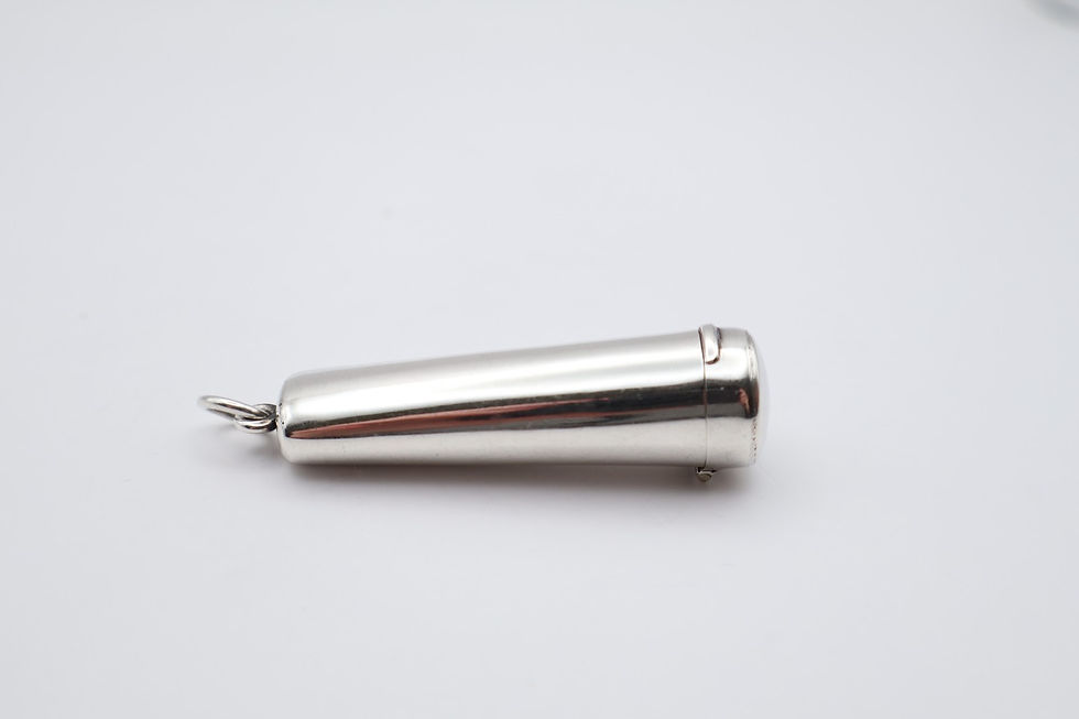 Thumbnail: Antique Sterling Silver Cheroot Holder Hallmarked Birmingham 1902