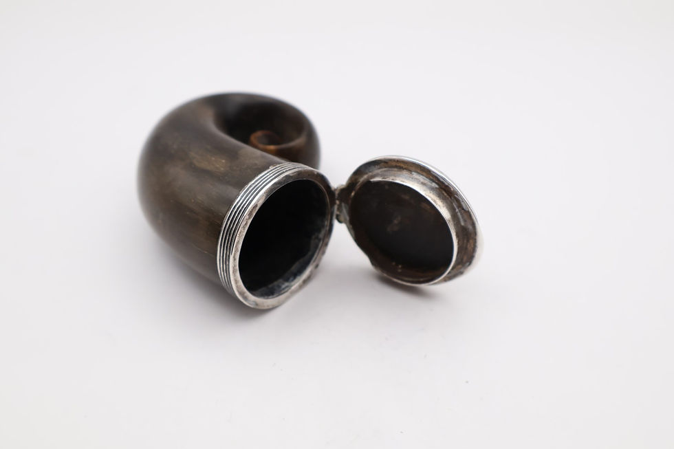 Thumbnail: Antique Silver Mounted Snuff Mull