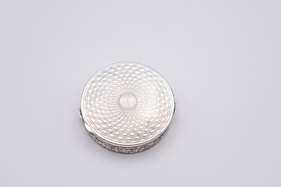 Thumbnail: Antique Continental Silver Compact Stamped 900