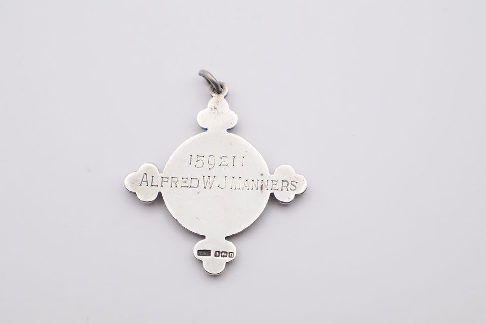 Thumbnail: Antique Sterling Silver St Johns Ambulance Watch Chain Fob Hallmarked 1912