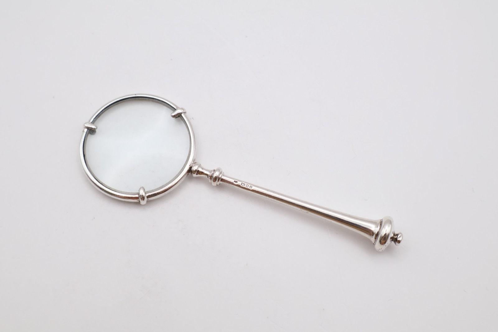 Vintage Sterling Silver Magnifying Glass Hallmarked London 1981