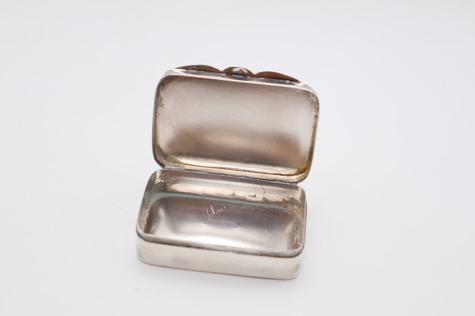 Thumbnail: Vintage Sterling Silver Snuff Box Hallmarked Sheffield 2002