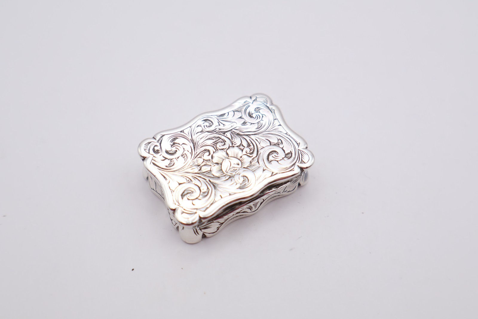 Antique Victorian Sterling Silver Vinaigrette Hallmarked Birmingham 1850