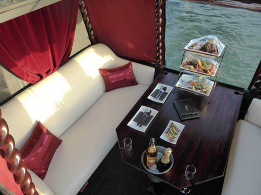gondola boat interior