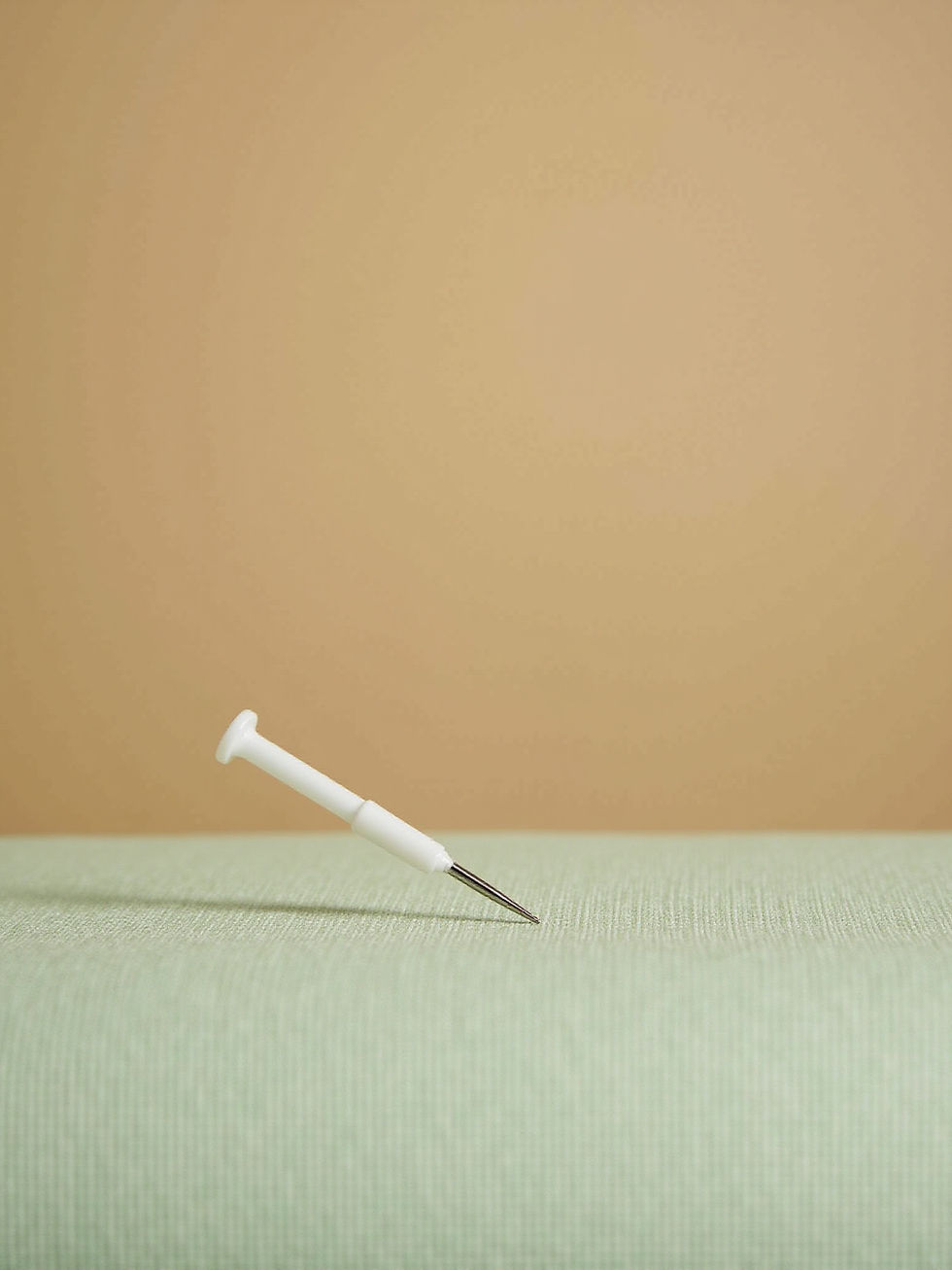 needle in treatment table